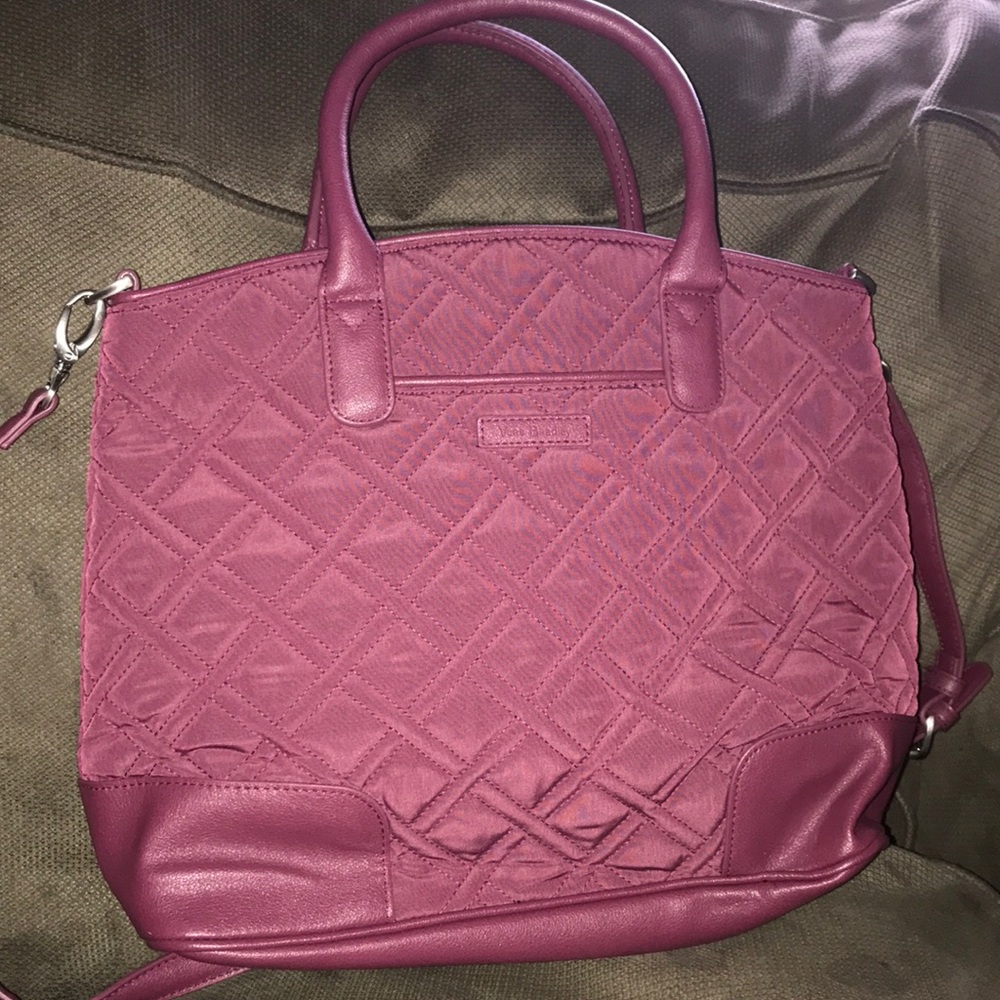 Vera bradley day off satchel hawthorne rose